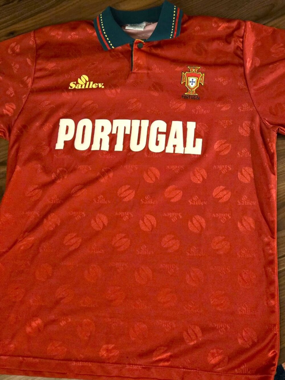 Portugal Vintage 1990's Football Jersey Saillev Shirt (Rare - 2XL slim)